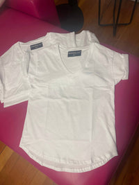Shannalee - COTTON V-NECK SHORT SLEEVE TEE
