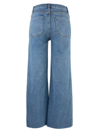 KUT FROM THE KLOTH Meg High Rise Wide Leg Front Pockets Jean in earn - women's jeans - alternate view