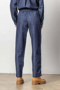 Lilla P - Denim belted pant