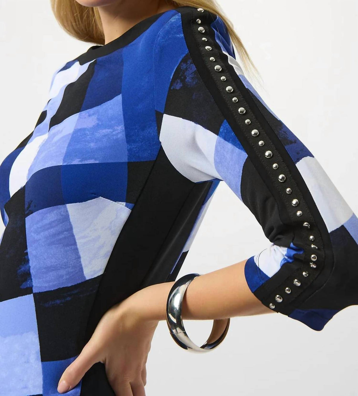 Joseph Ribkoff - Plaid Print Sheath Dress