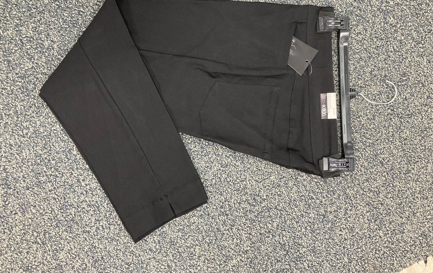 Slimsation By Multiples Clean Slate Crop Ankle Pull-on Pants in black - women's pants - view 4
