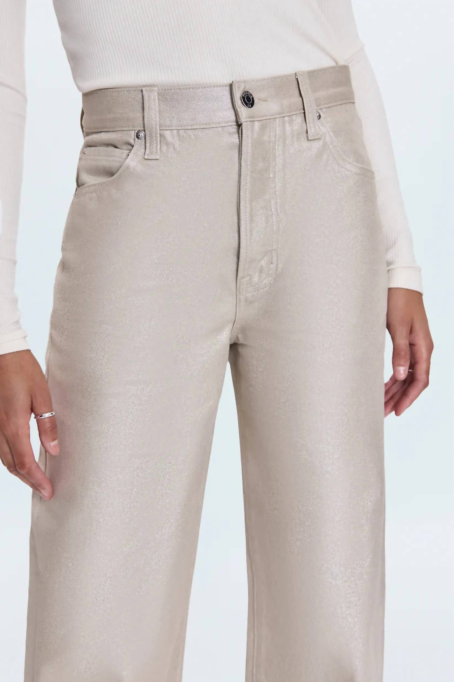 Pistola - Tate High-rise Bowed Wide-leg Jeans