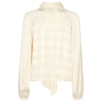 Mos Mosh Houndstooth Saloni Alia Blouse in cream - women's blouse - alternate view