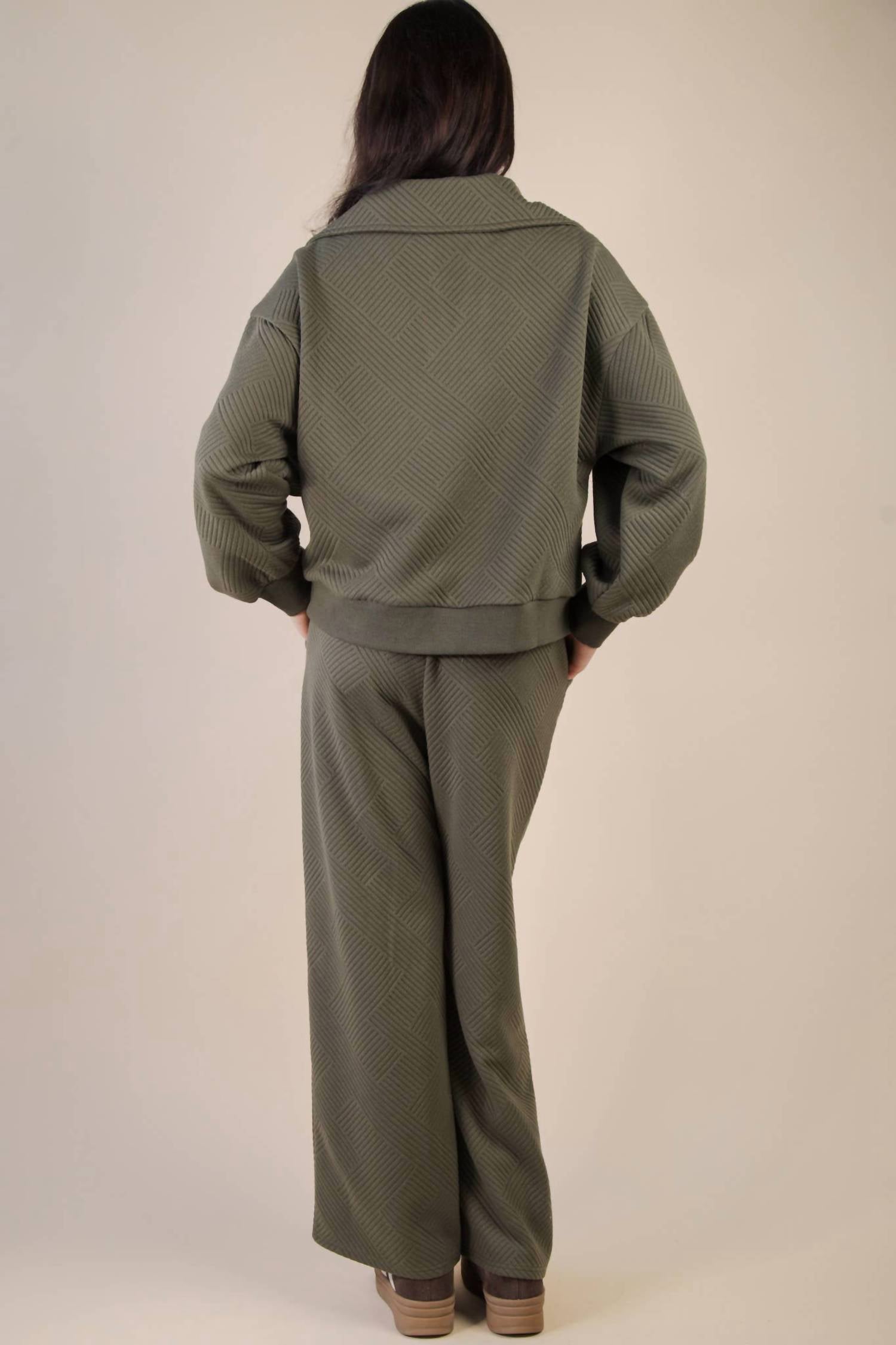 Very J - Textured Casual Comfy Set
