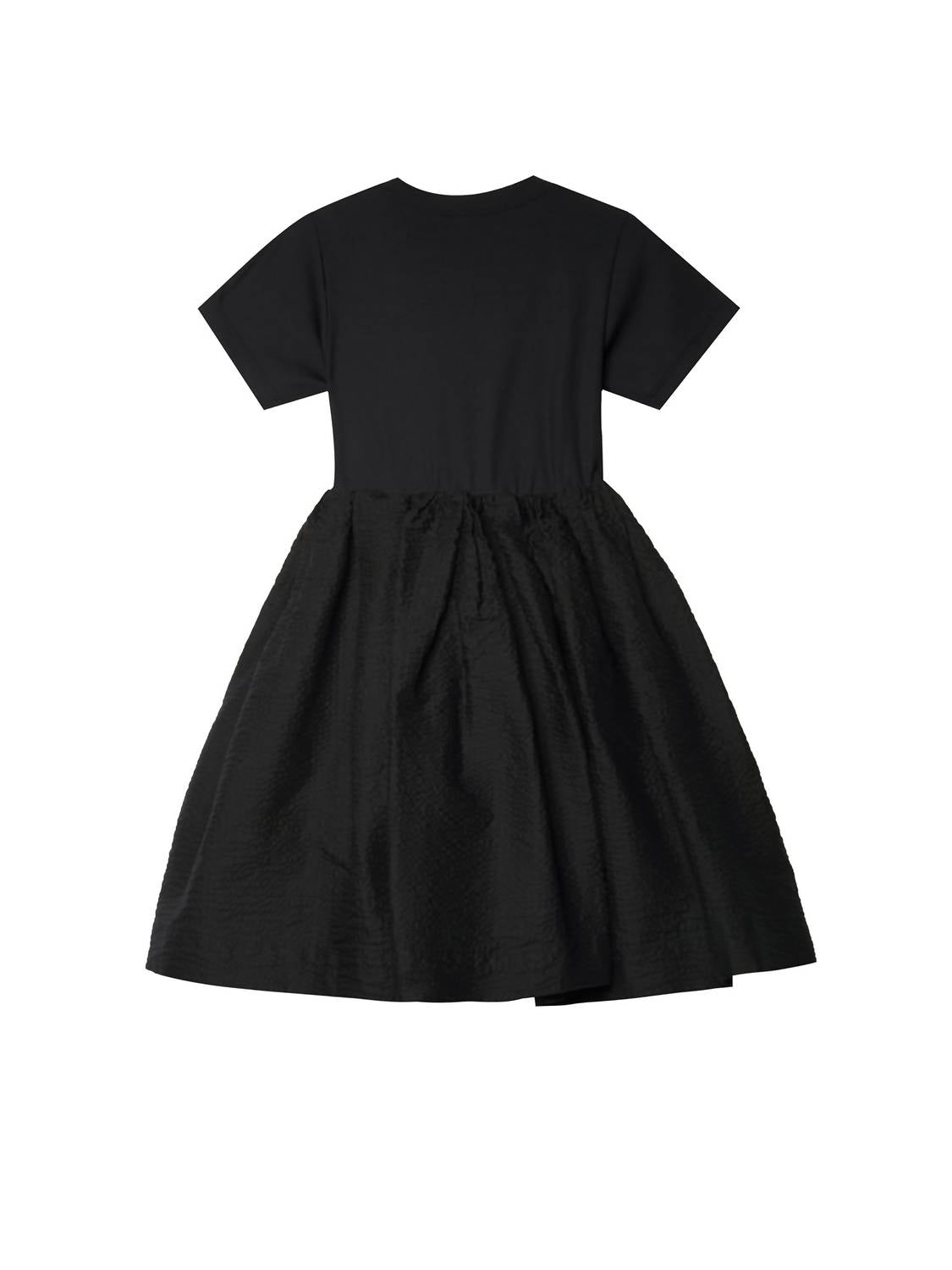 Kids Waisted Blouson Loose Pleat Dress