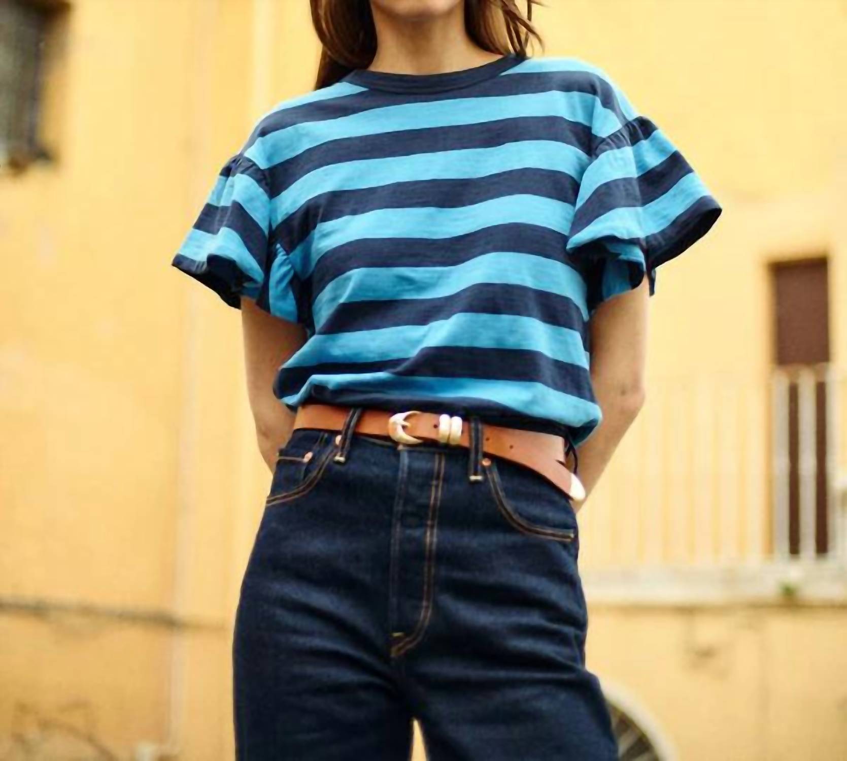 Nation Ltd - Camille Ruffle Tee