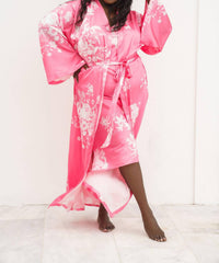 Isayes - Floral Maxi Robe - Plus