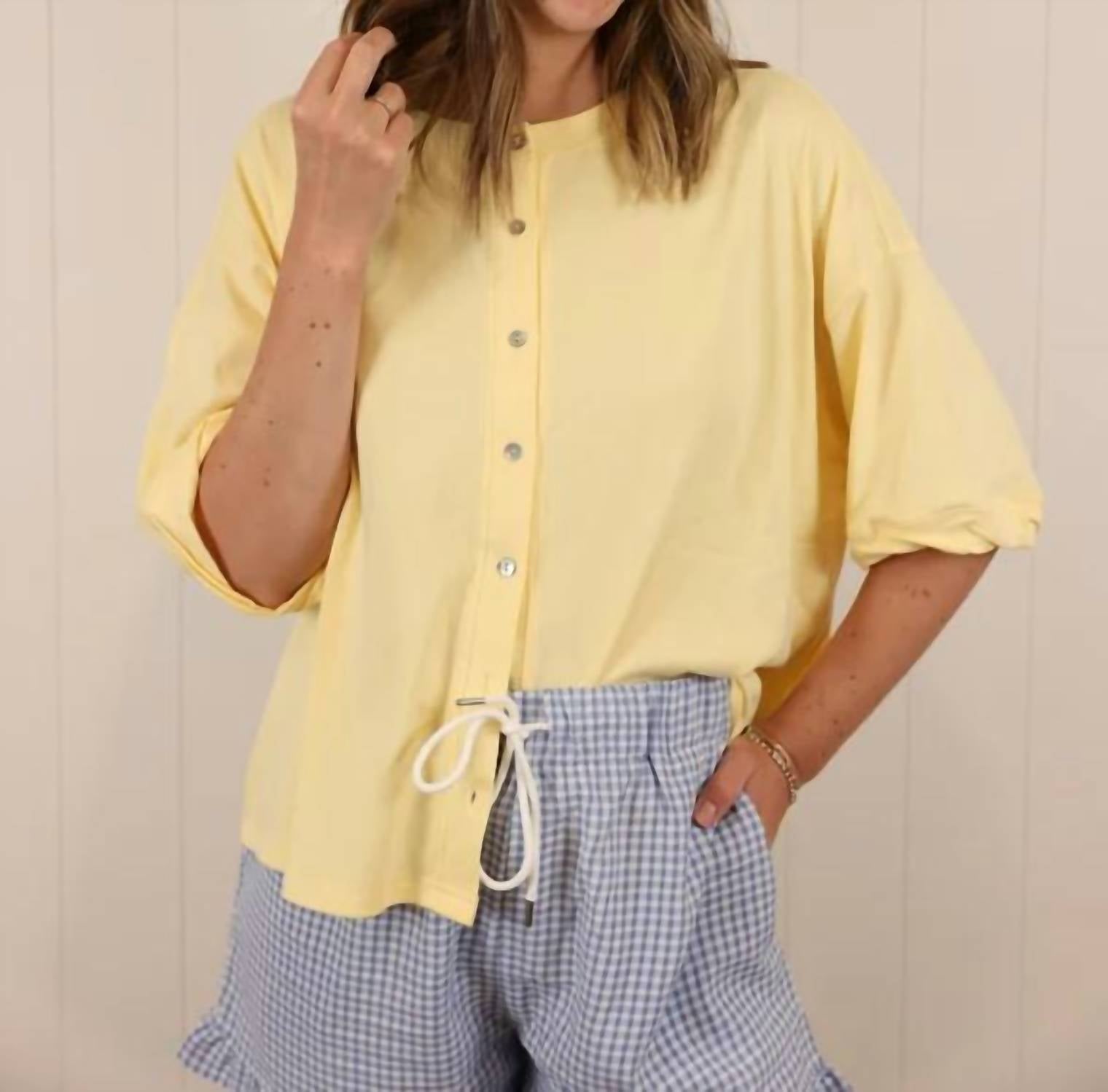 Sewn And Seen - Oversized Button Front Top