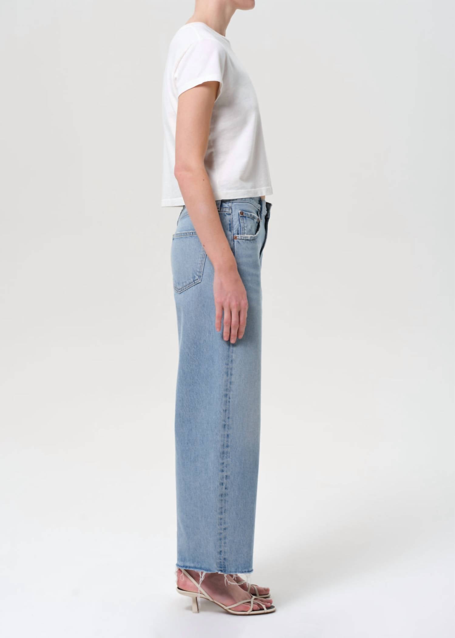 Agolde - Women's Low Curve Fray Force Jeans