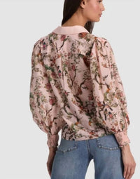 Alice + Olivia - Charis Long Sleeve Button Down Blouse