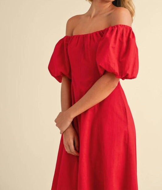 Klesis - True Love's Kiss Off Shoulder Dress