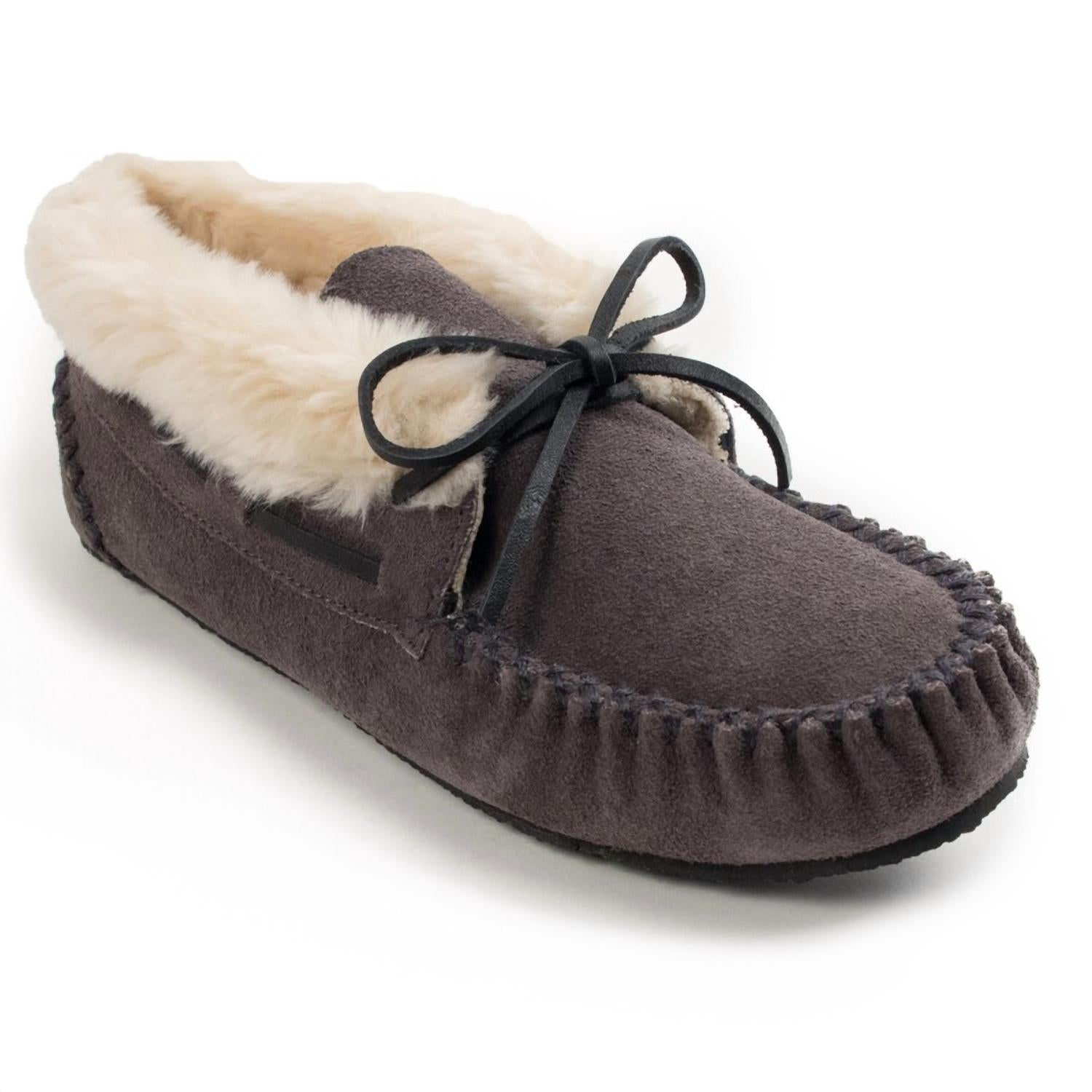 MINNETONKA Women's Chrissy Bootie Moccasins in grey - women's shoe