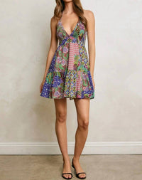 Dress Forum - Ariyah Patchwork Mini Dress
