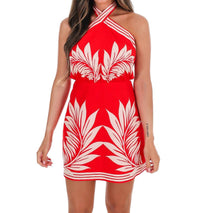 Mable - Women's Palm Cove Halter Mini Dress
