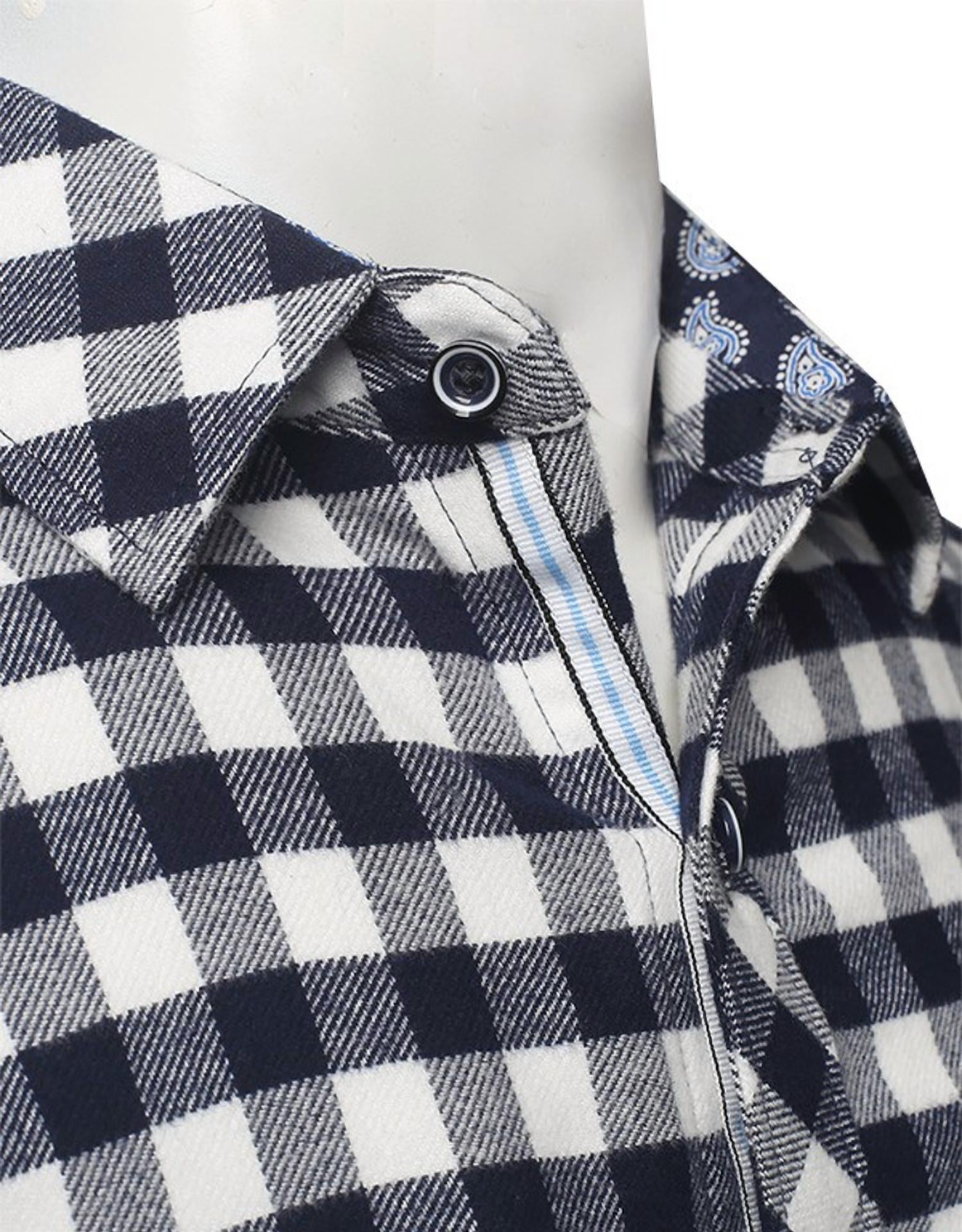 Zexi - Men's Printed Flannel Long Sleeve