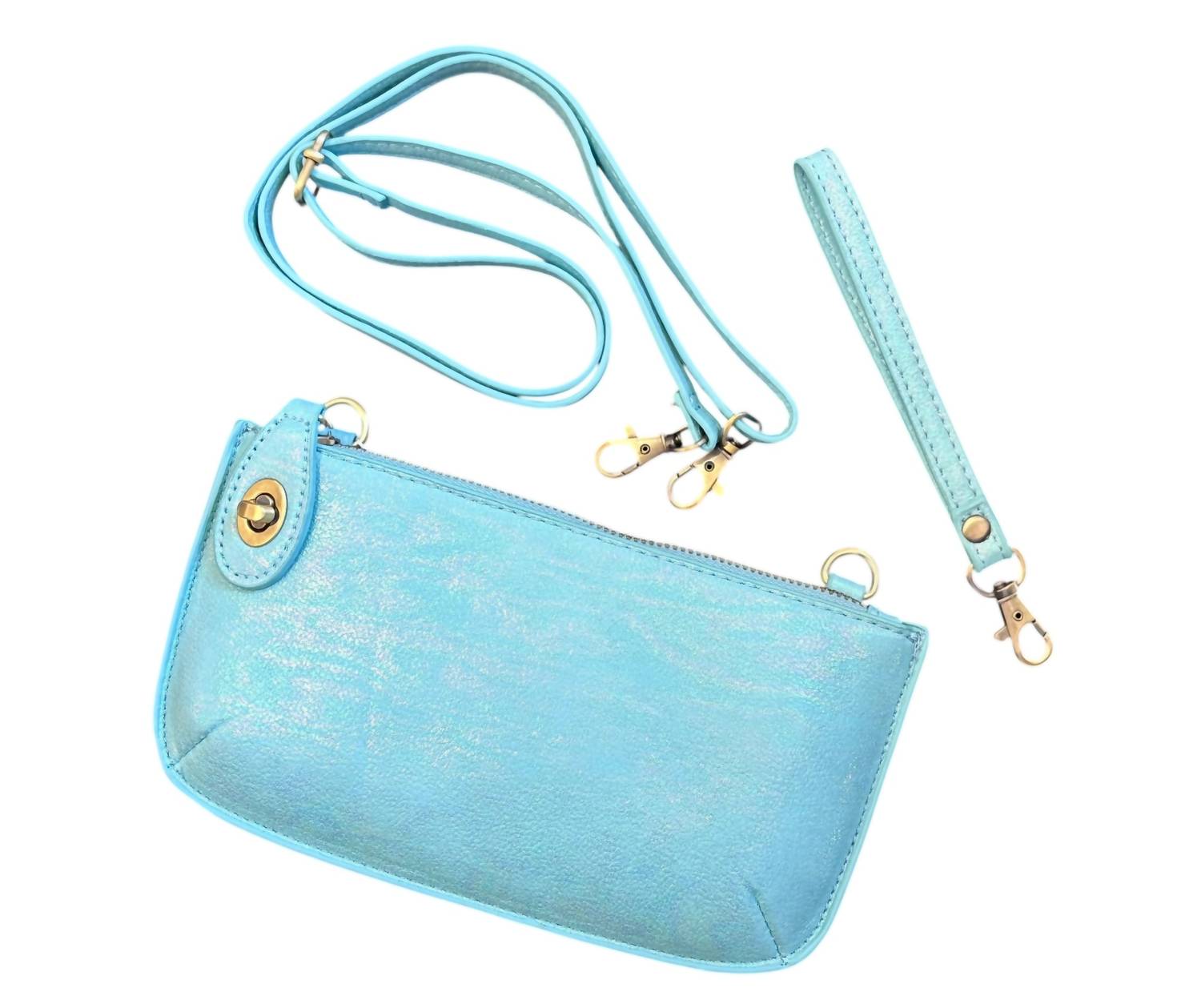 Joy Susan - Women's Holographic Mini Wristlet Crossbody Clutch