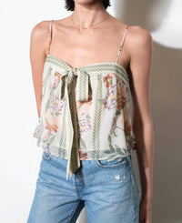 Greylin - Taylor Tie Front Top