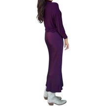 Michael Stars Padma Mixed Fabric Dress in glimmer - women's dress - detail view