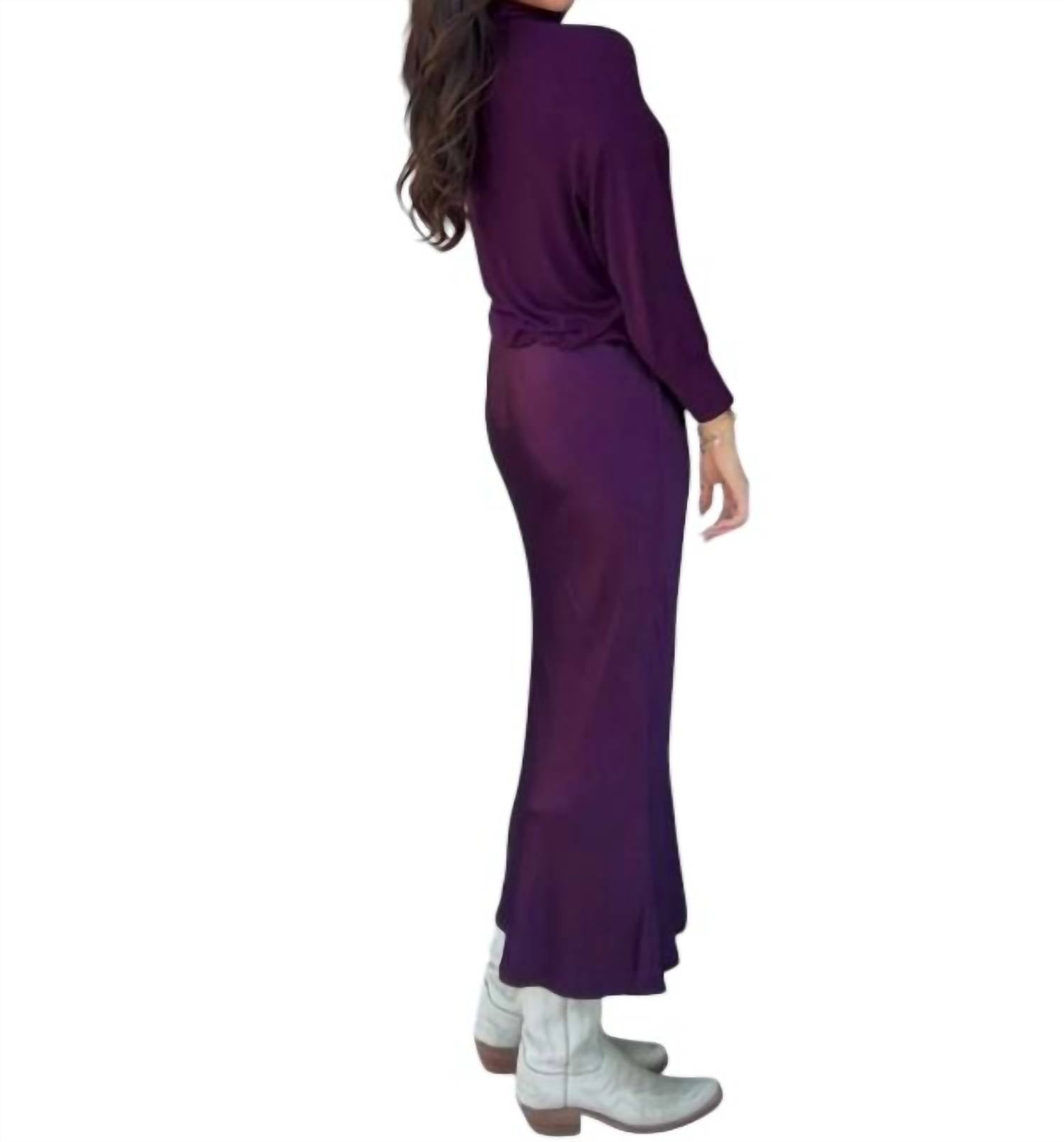 Michael Stars Padma Mixed Fabric Dress in glimmer - women's dress - detail view