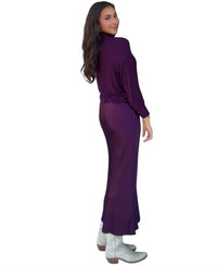 Michael Stars Padma Mixed Fabric Dress in glimmer - women's dress - alternate view