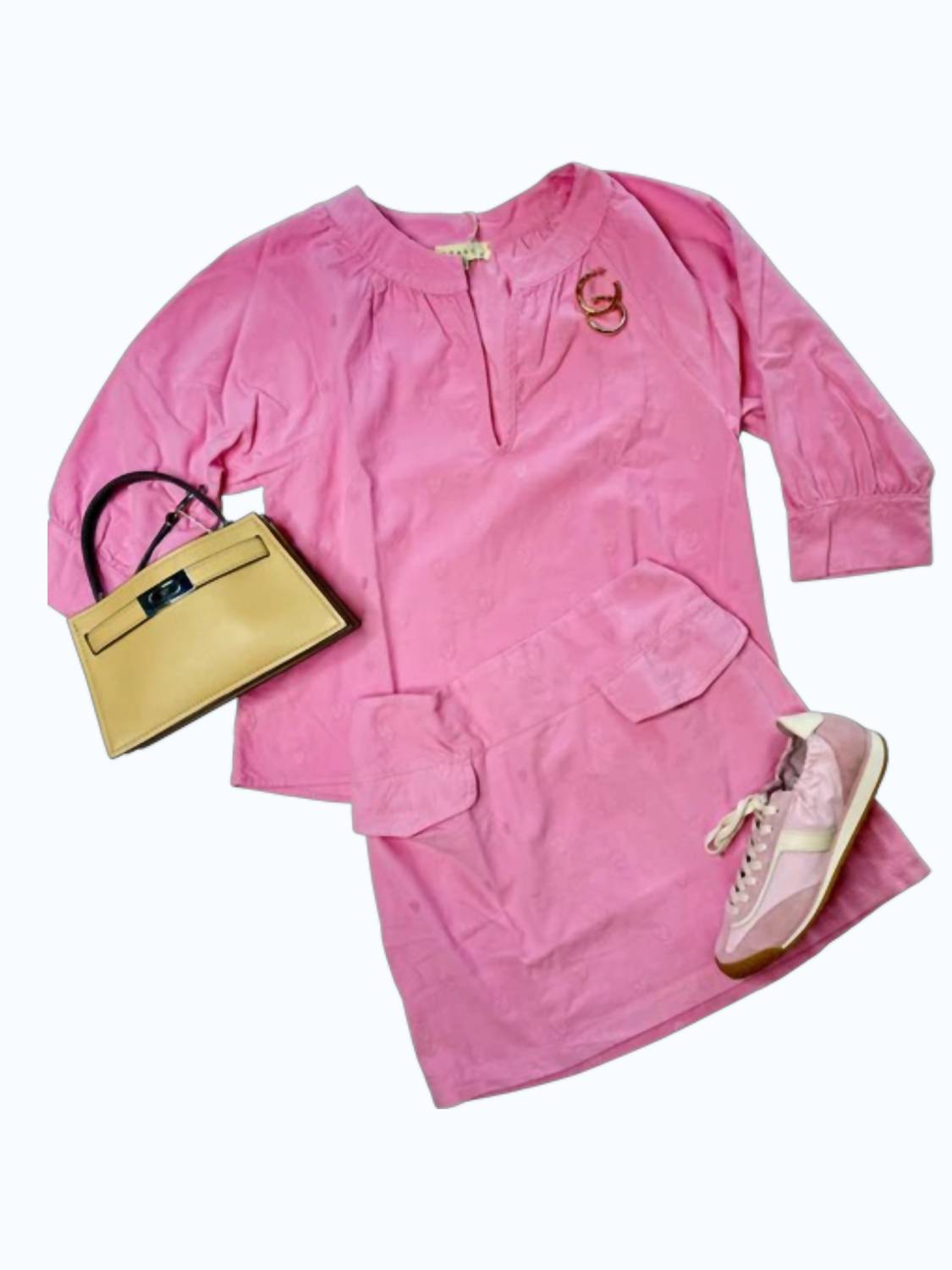 STARKx Women's Opal Top in pink heart - women's blouse