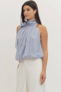 Entro - Halter Bow-tie Blouse