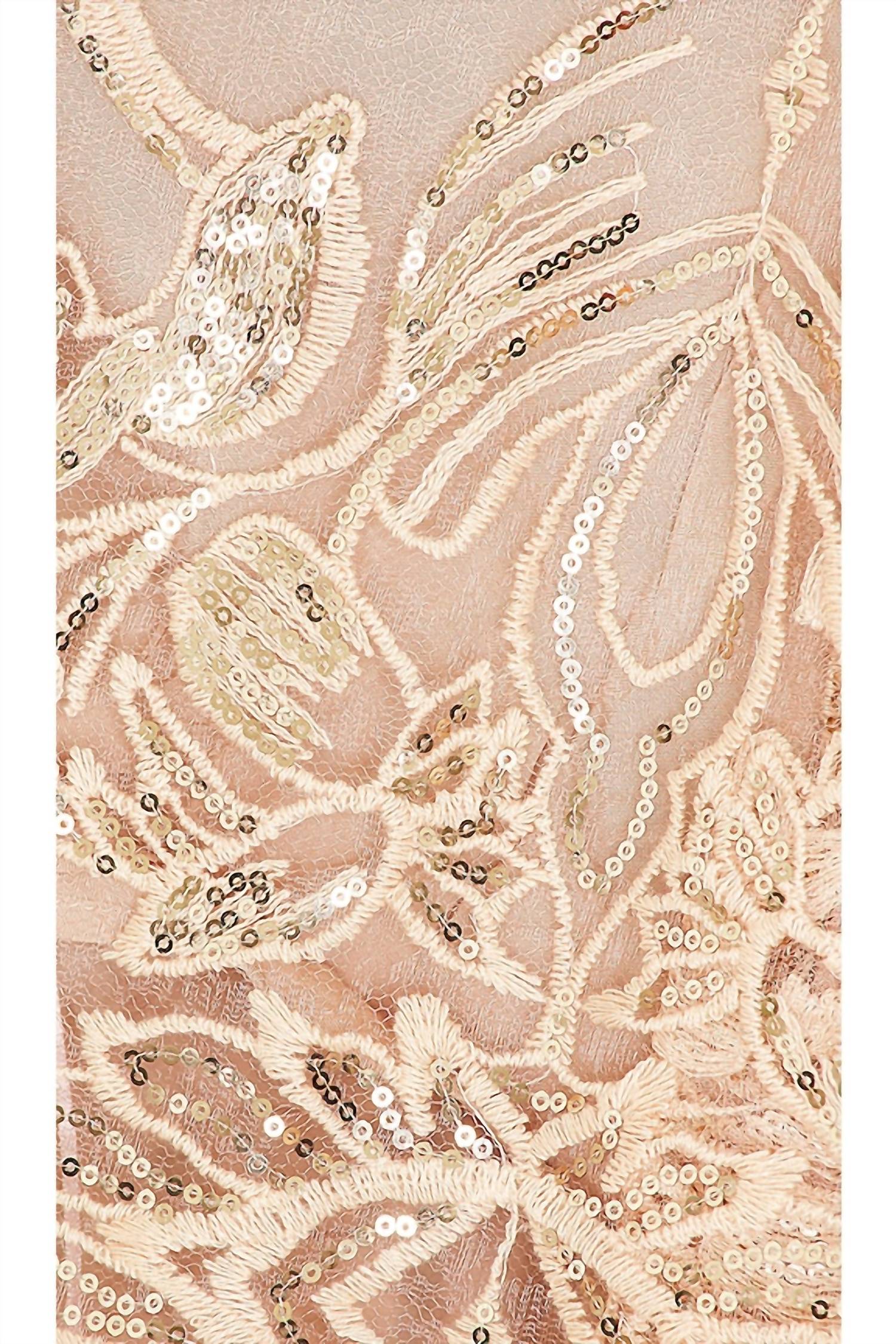 Free People Swingin It Embellished Romper in champagne combo - women's pants - view 4