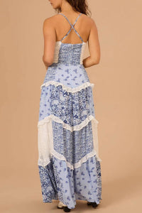 Mccolin - Women's Floral Patchwork Sundress