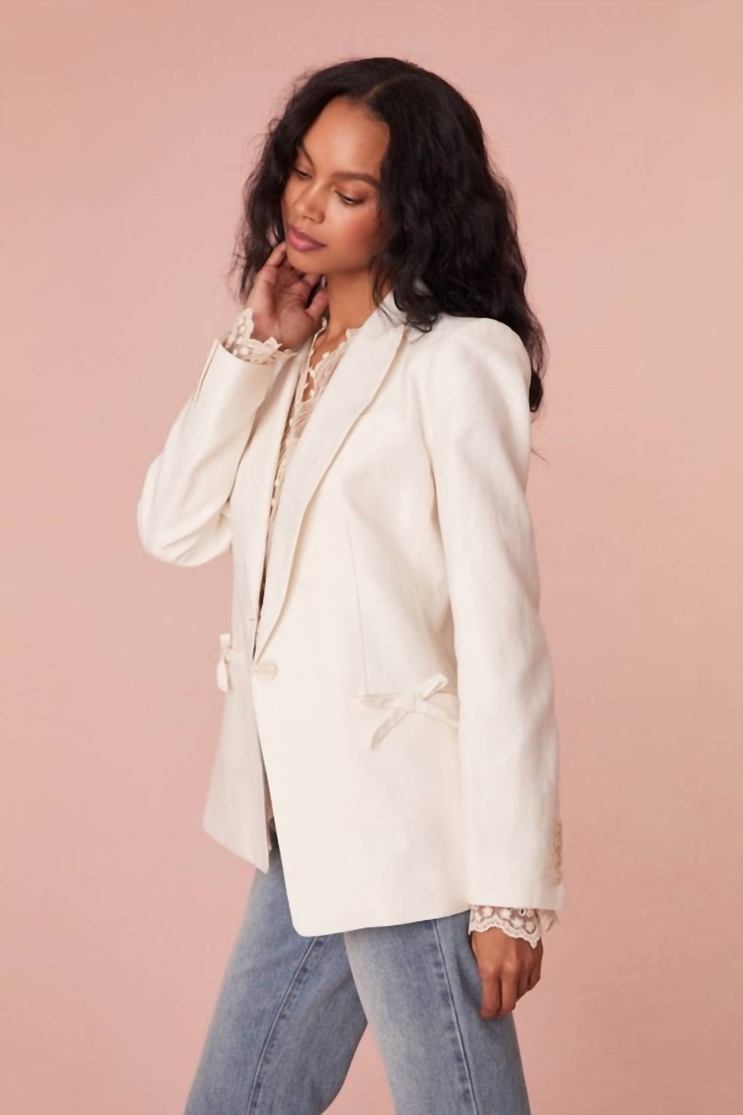 Loveshackfancy - Lamia Tailored Suit Jacket