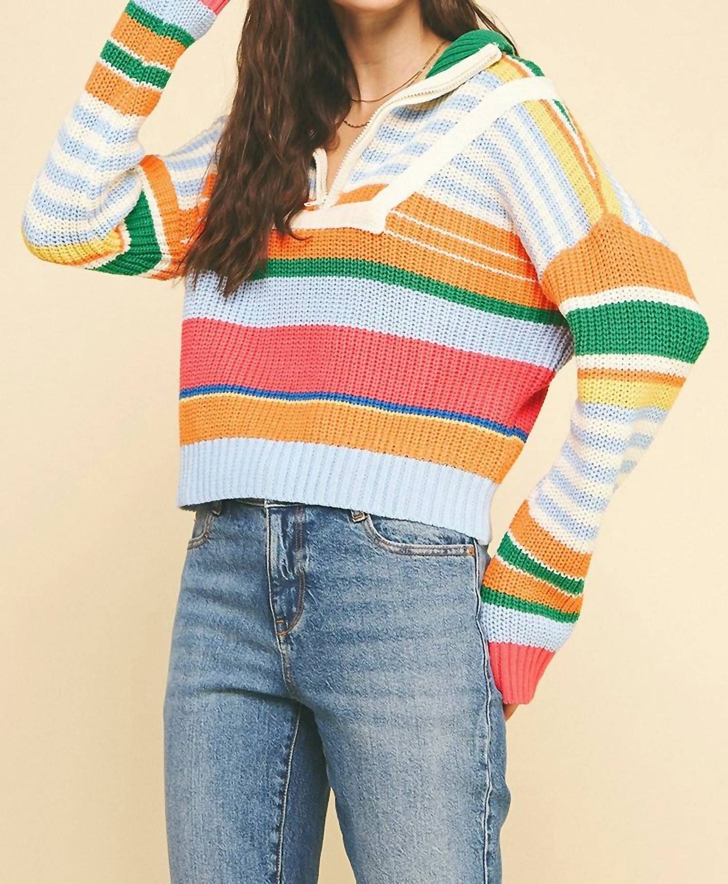 Pinch - Half Zip Sweater Top