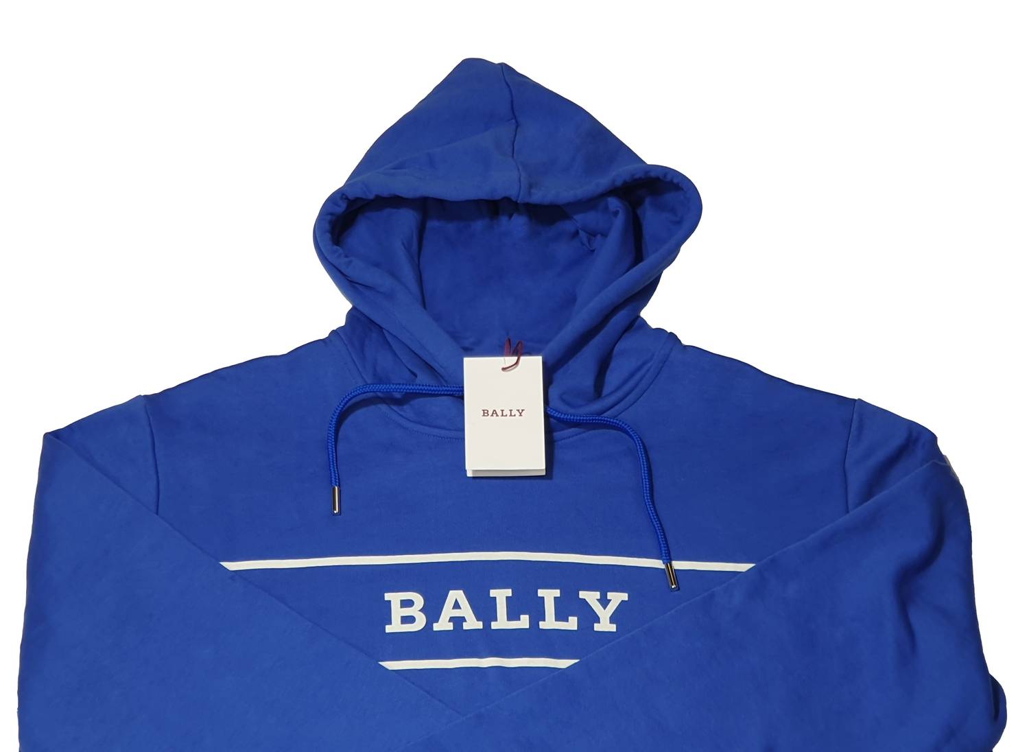 BALLY Unisex Hooded Sweatshirt in blue - men's shirt - detail view