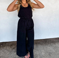 BLAKELEY Jet Setter Terry Jumper in black - women's pants