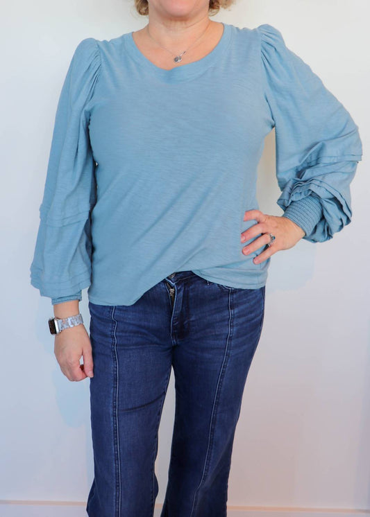 Nation Ltd - Caitlyn Balloon Sleeve Tee