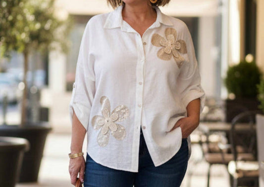 Made In Italy - A Winter Bloom Shirt