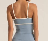 Z Supply High Contrast Tank in light denim - women's intimate - alternate view