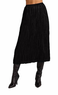 Bella Dahl - Variegated Pleat Midi Skirt