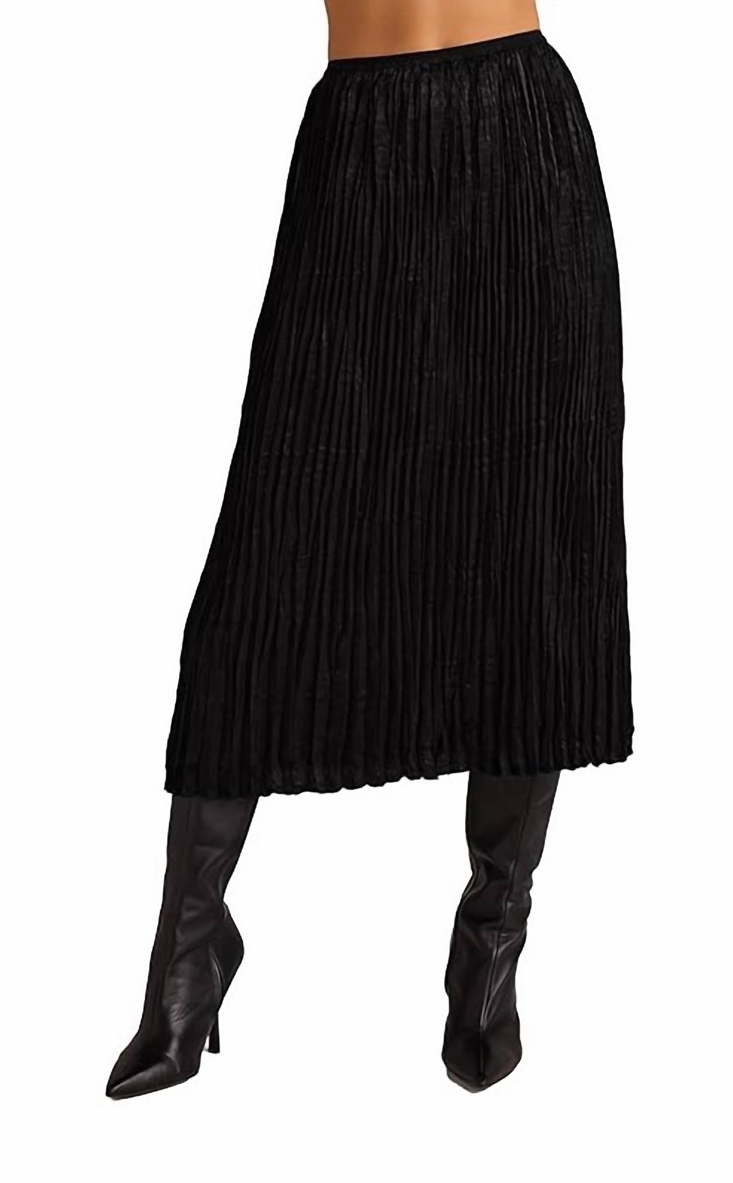 Bella Dahl - Variegated Pleat Midi Skirt