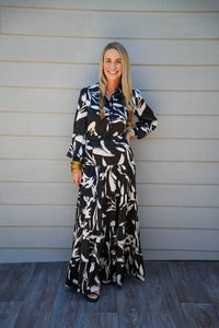 Pinch - Print Button Down Maxi Dress