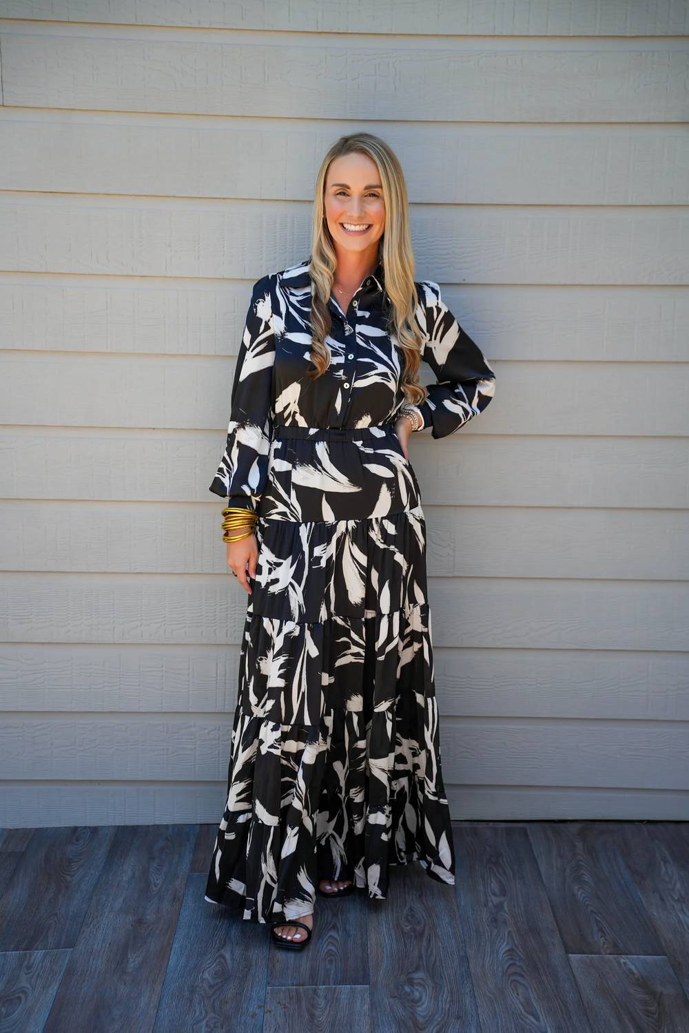 Pinch - Print Button Down Maxi Dress