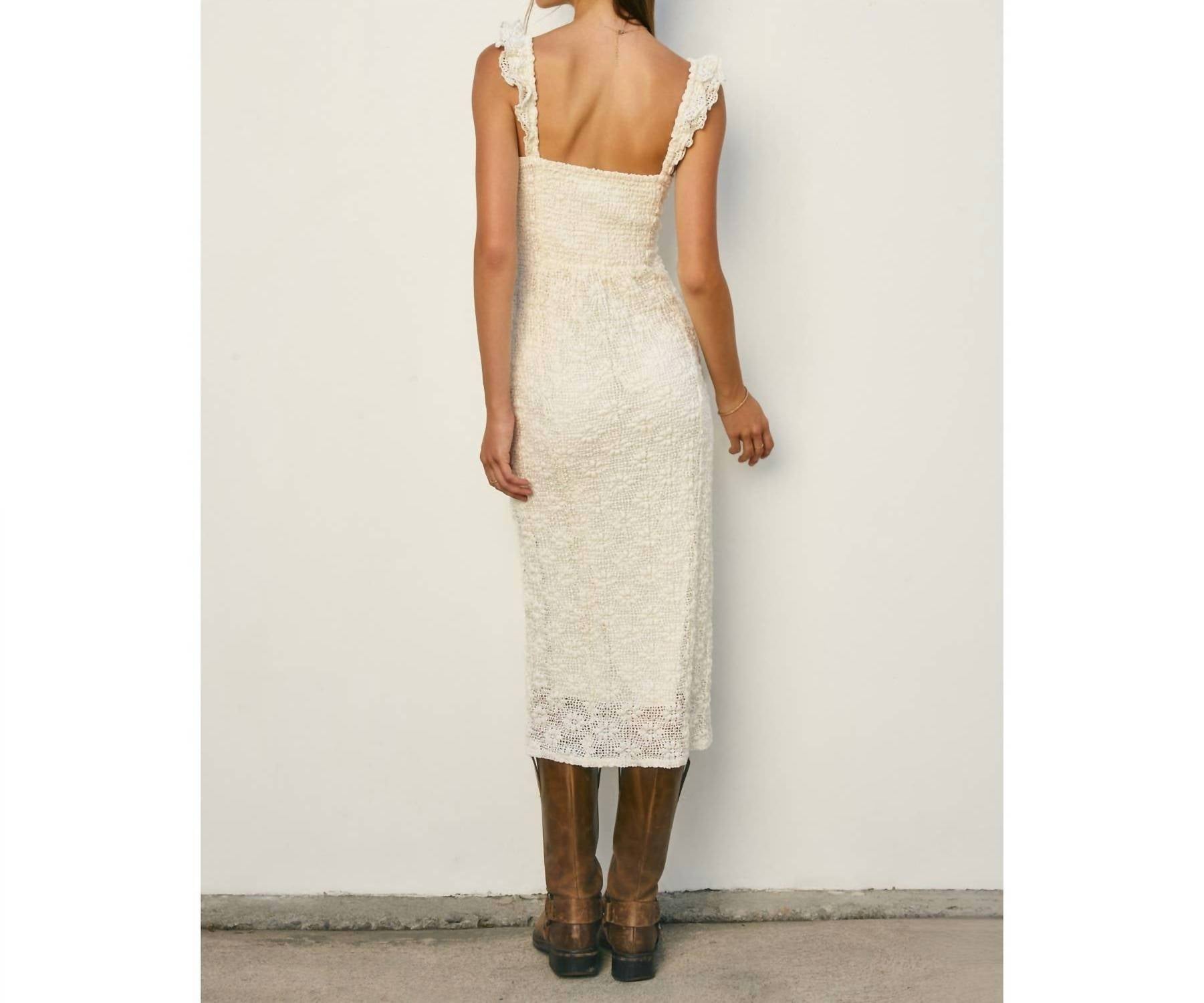 Dress Forum - Breeze & Blossom Flutter Ruffled Midi Dress