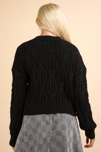 Very J - Statement Flower Cardigan
