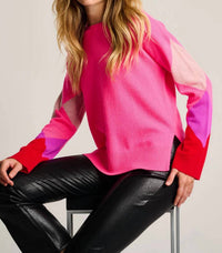 LISA TODD Power Surge Sweater in neon pink - women's sweater - view 4