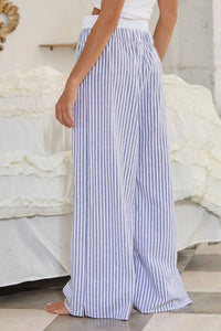 Bucketlist - Striped Seersucker Double Banded Boxer Pants