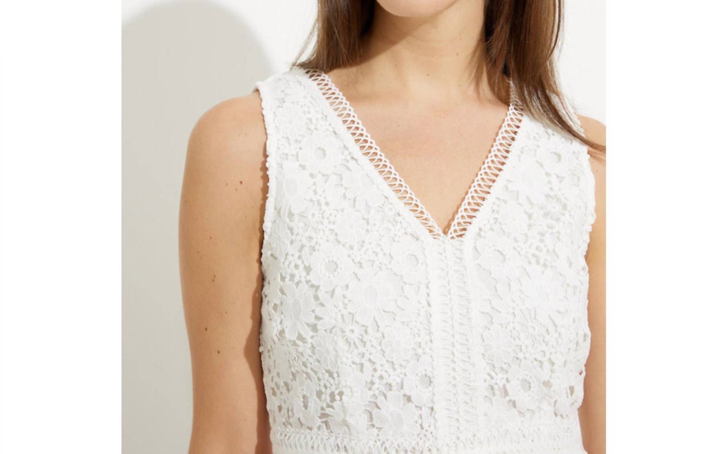 Alison Sheri - White Lace Dress