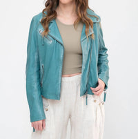 Mauritius - Christy Star Leather Jacket