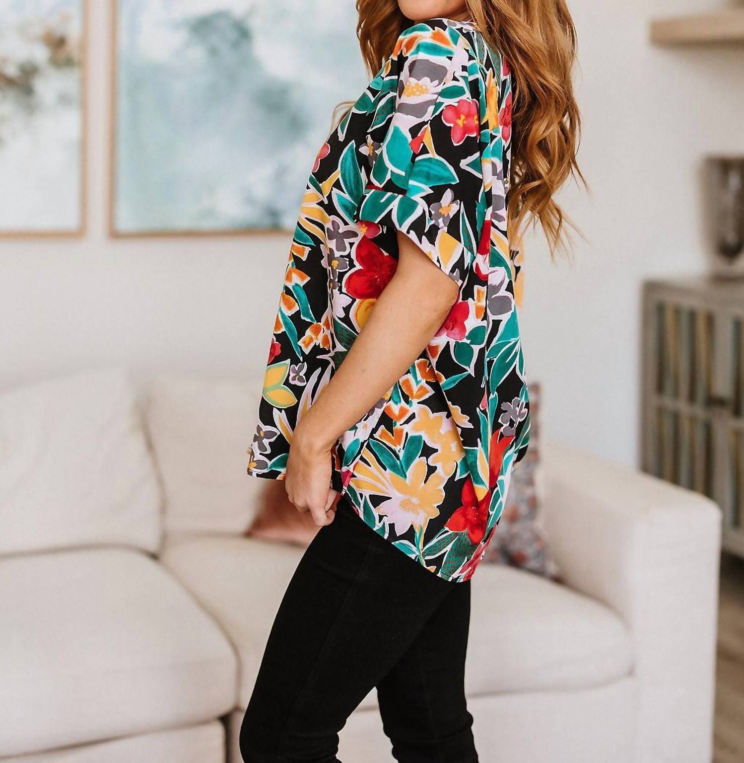 Jodifl - Pretty in Paradise Floral Blouse