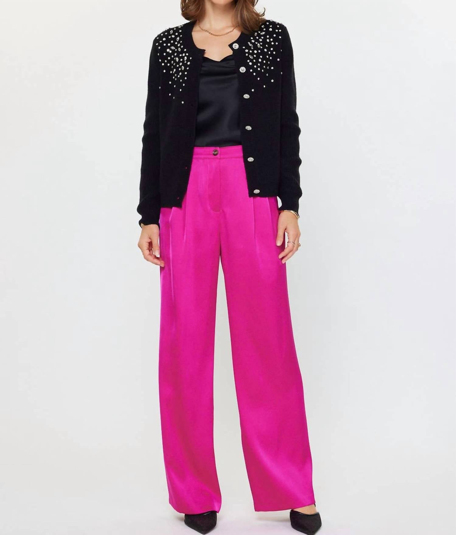 Current Air - Crystal Beaded Detail Cardigan