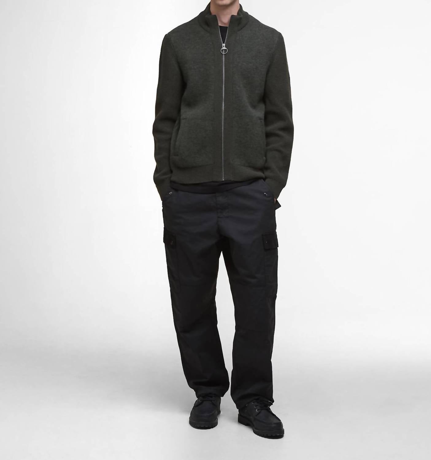 Barbour - Milburn Zip Through Knitted Jumper
