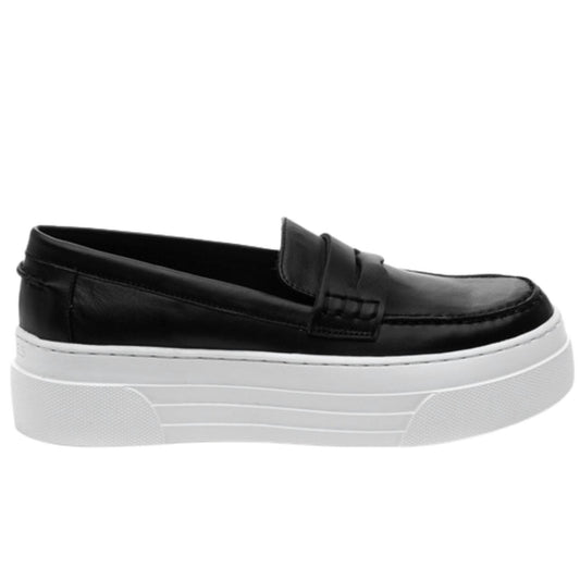 J/Slides - WOMEN'S AVA LEATHER SLIP ON LOAFERS