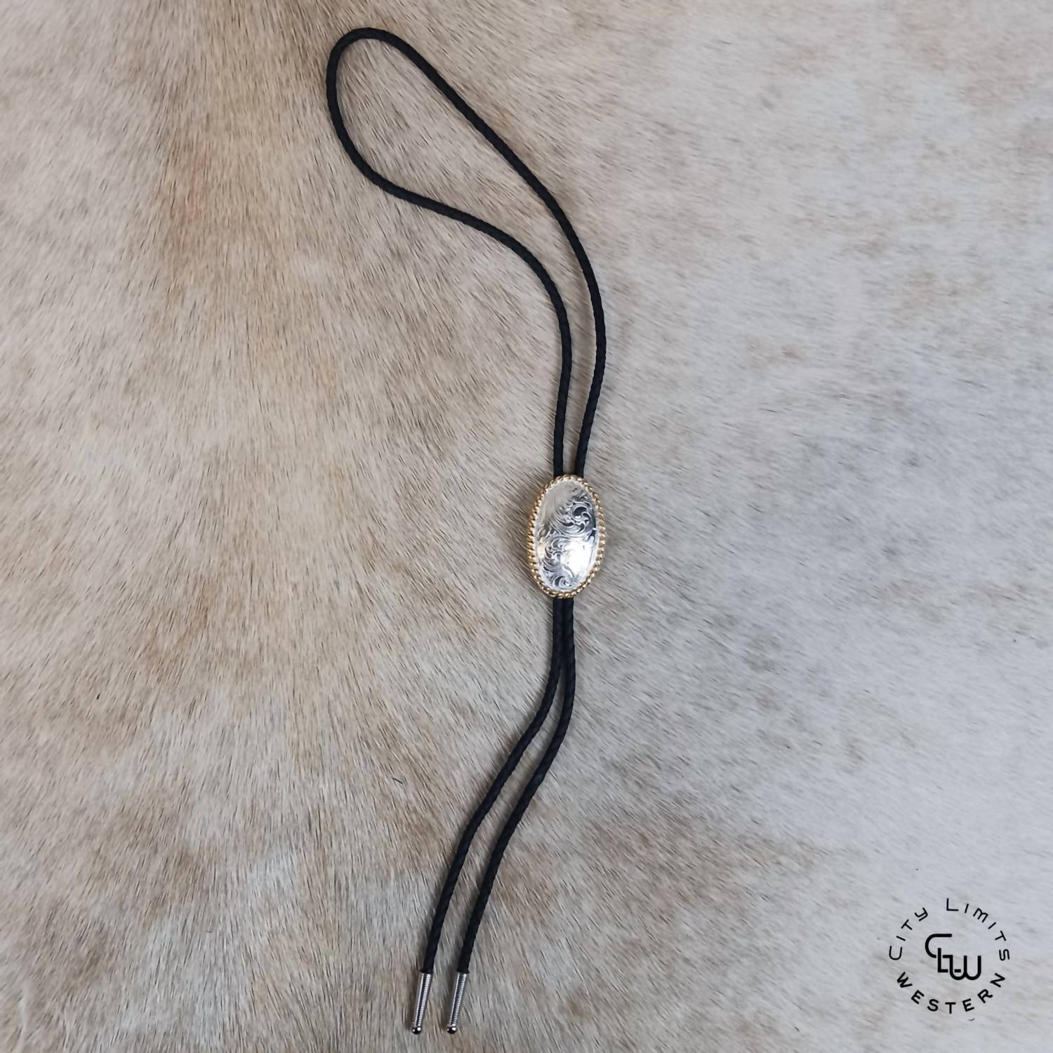 M&F Western - Women's Curmine Oval Rope Edge Bolo